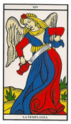 Cartas de Tarot: La Templanza Cartas de Tarot: La Templanza