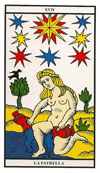 Cartas de Tarot: La Estrella Cartas de Tarot: La Estrella