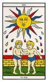 Cartas de Tarot: El Sol Cartas de Tarot: El Sol