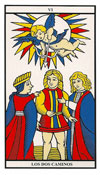 Cartas del Tarot: Los Enamorados Cartas del Tarot: Los Enamorados
